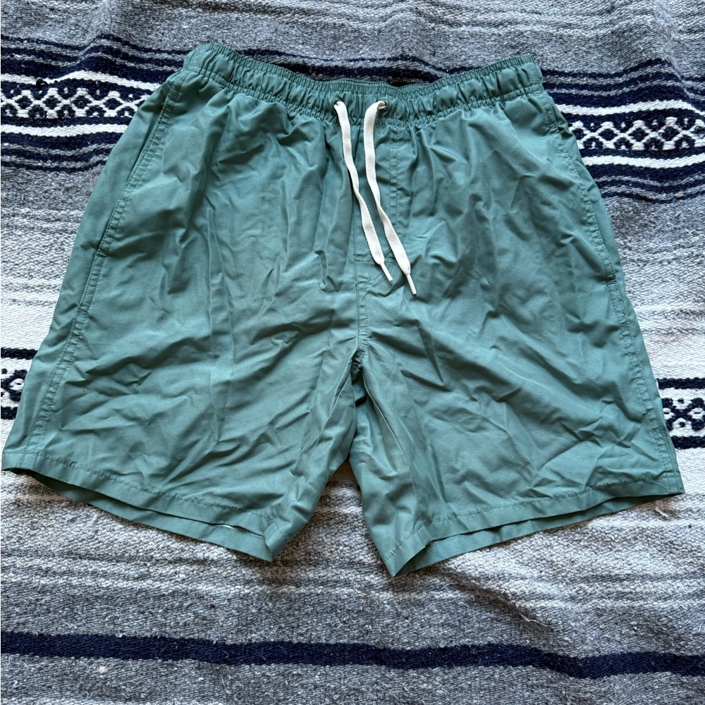 Old Navy Men’s Green with White Adjustable Straps Swimming/running Size Small